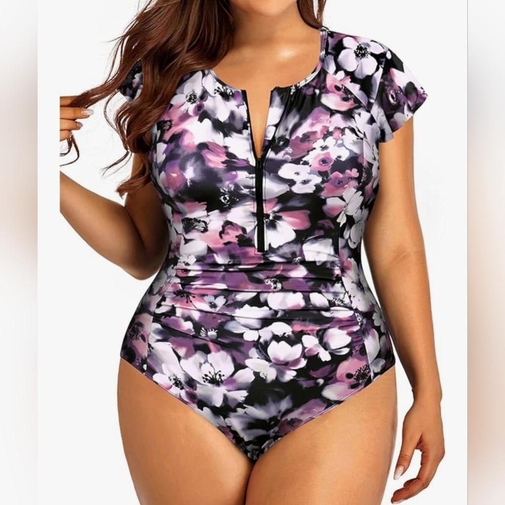 Holipick ☆ Plus Size One Piece Floral